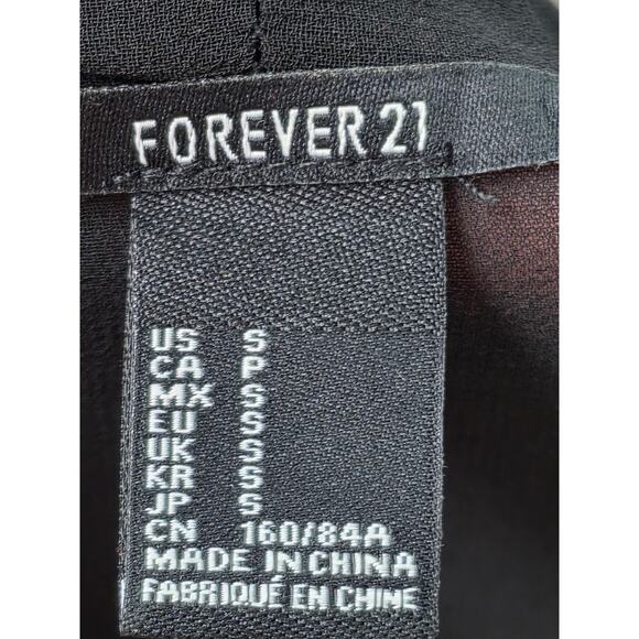 Forever 21 Womens Small Open Cardigan Sheer Embroidered Boho Lightweight Fringe - Picture 2 of 7